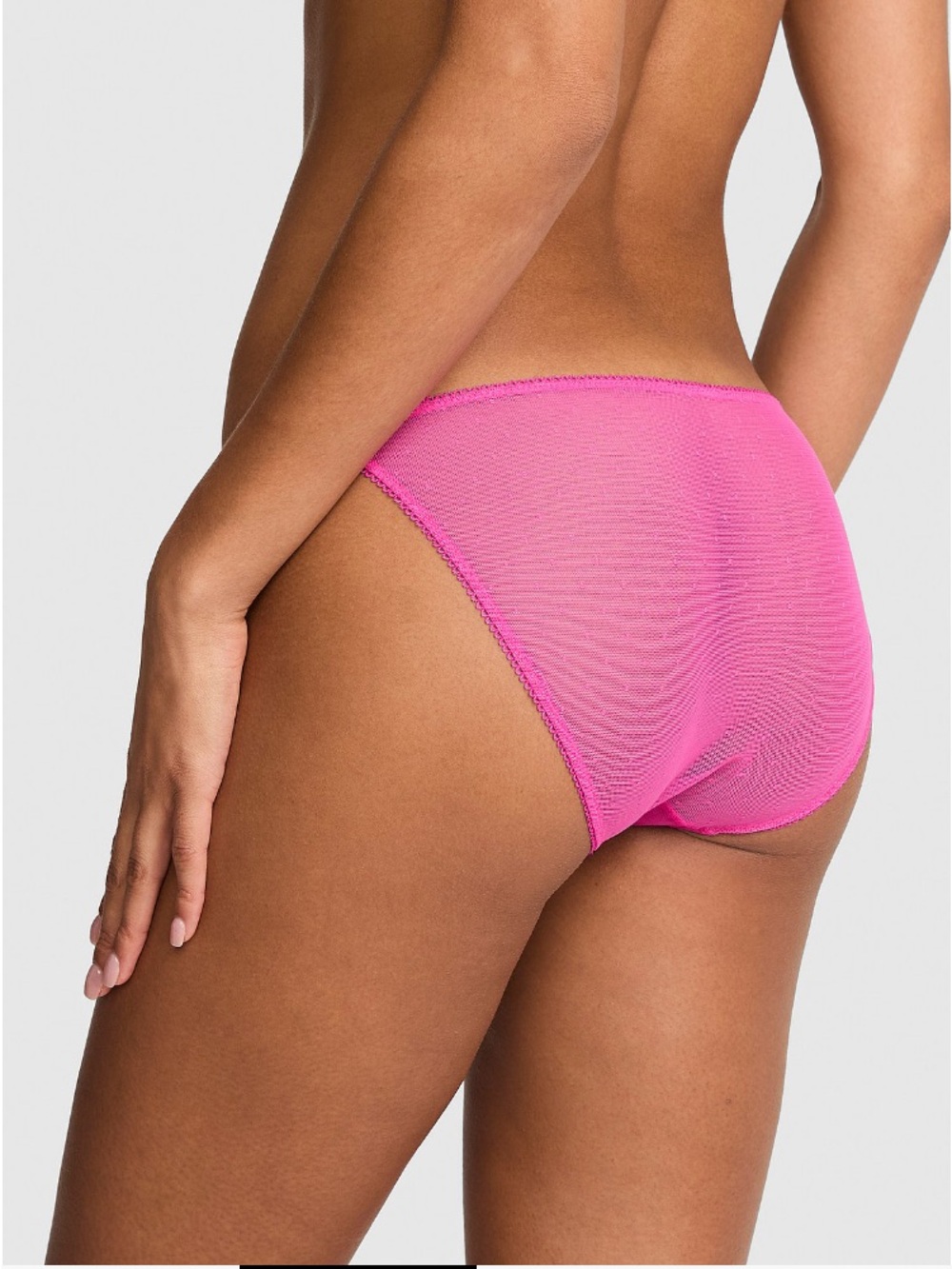 🖤VS Pink Wink Halloween Bad Ghouls embroidered mesh string bikini panty M NWT - Picture 3 of 7